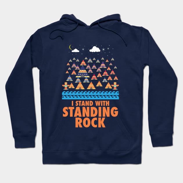 I Stand With Standing Rock Hoodie by Soulcatcher